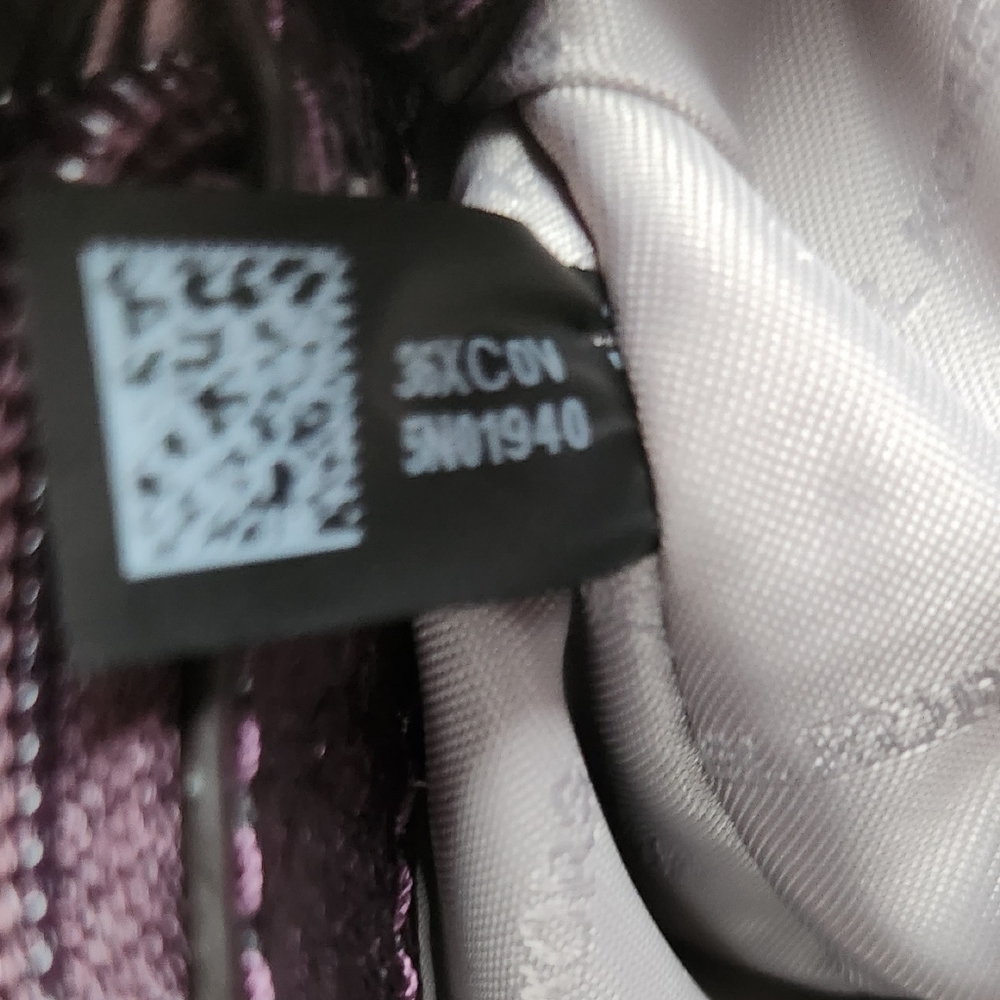 Michael Kors Sloan Large Chain Shoulder Bag damson pyramid quilt leather - Picture 11 of 12